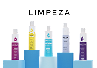 Cabelos limpos com Hidratei