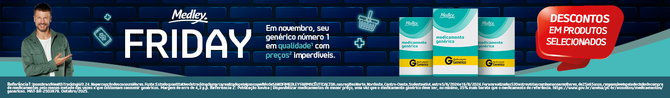 Medicamentos Medley com preços imperdíveis.