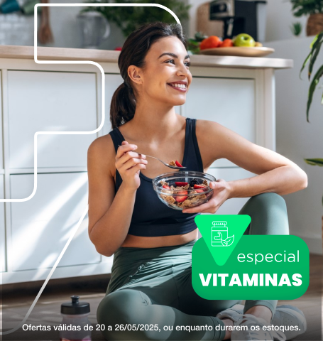 Aproveite as nossas ofertas de Vitaminas e cuide da sua saúde.