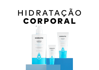 Pele hidratada com Hidratei
