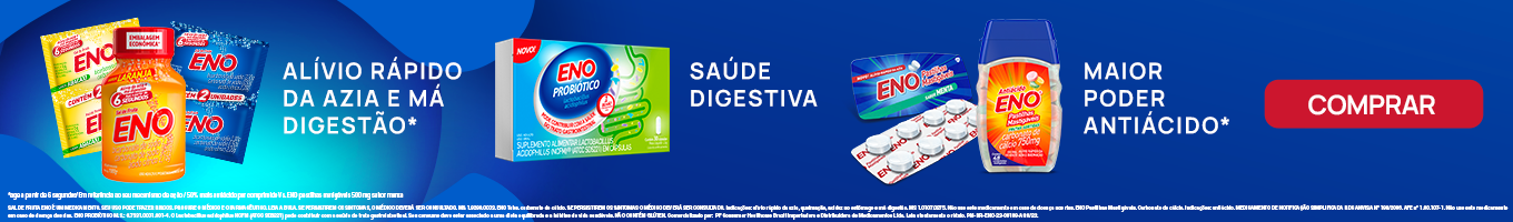 Eno, alívio rápido da azia e má digestão.