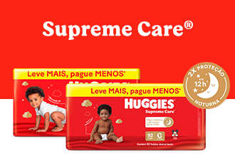 Conheça toda linha Huggies Supreme Care