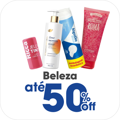 Dermocosméticos com até 45% Off.