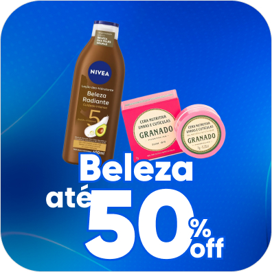 Seus itens de beleza favoritos com até 50% OFF!