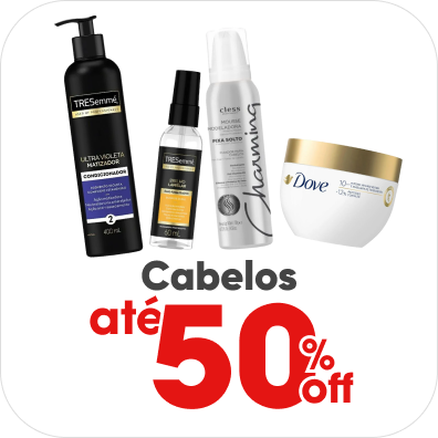 Tudo para os seus cabelos com até 40% Off.