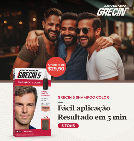 Conheça a coloração masculina Grecin.